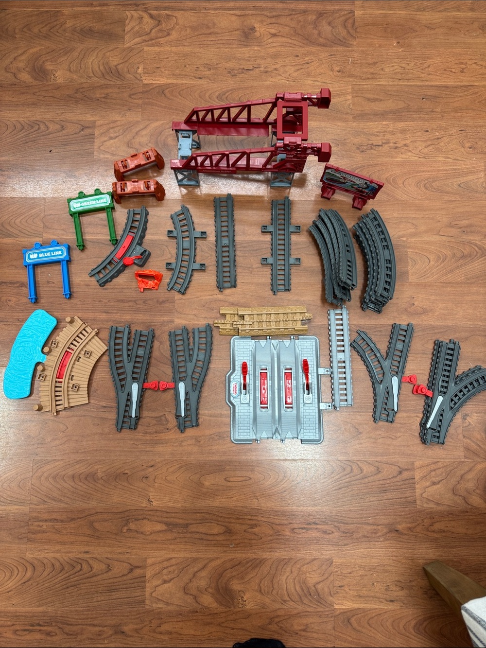 Thomas and Friends Trackmaster train track pieces, not complete.  30 pieces
